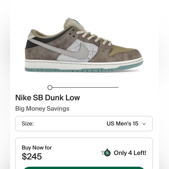 Nike SB Dunk Low in Gray and Olive - Picture 1 of 8